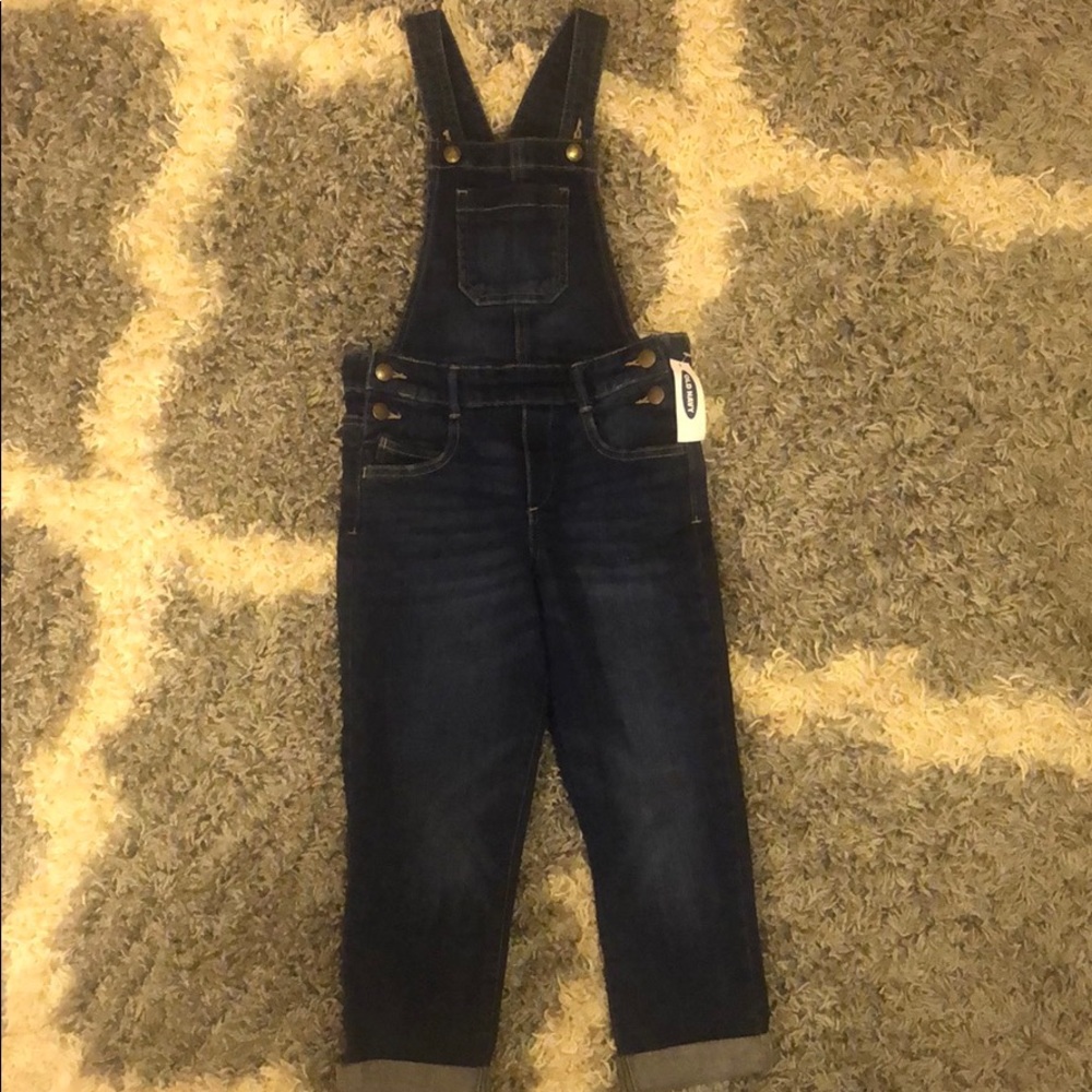 Old navy 5t girls denim overalls
